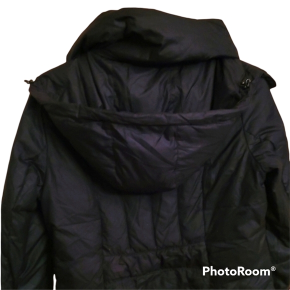 Cole Haan Black Hooded Puffer Coat - Picture 5 of 10